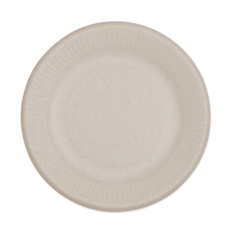 World Centric Fiber Plates, Ripple Edge, 6in, Natural, PK1000 PLSCU6